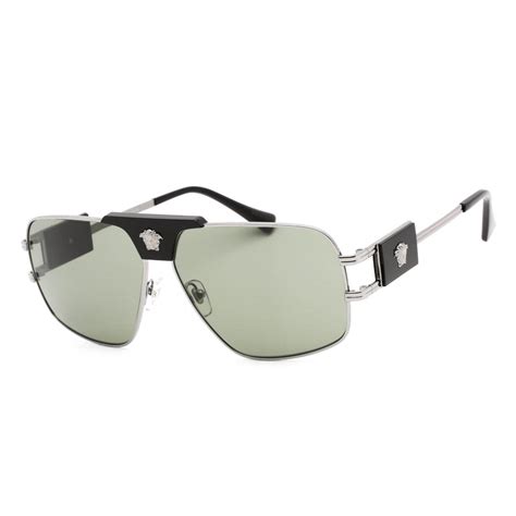 versace ve2021 gunmetal|Versace VE2251 63 Green & Gunmetal Sunglasses .